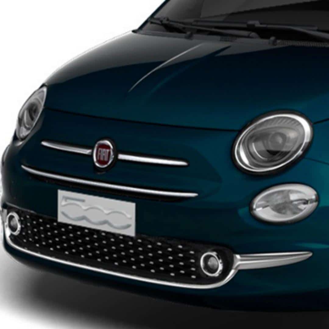 Chrome details to front bumper and rear tailgate on this Fiat 500 Dolcevita Plus