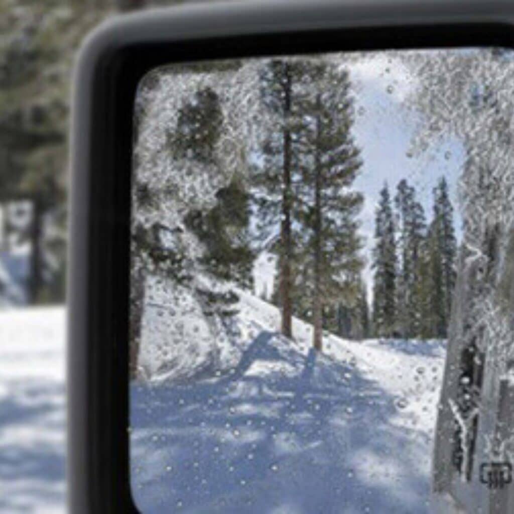 Heated mirrors with the Jeep Wrangler Sahara.