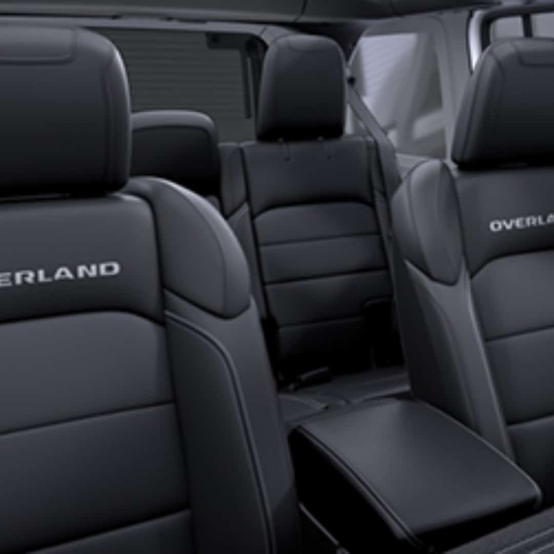 Heated front seats in the Jeep Wrangler Overland.