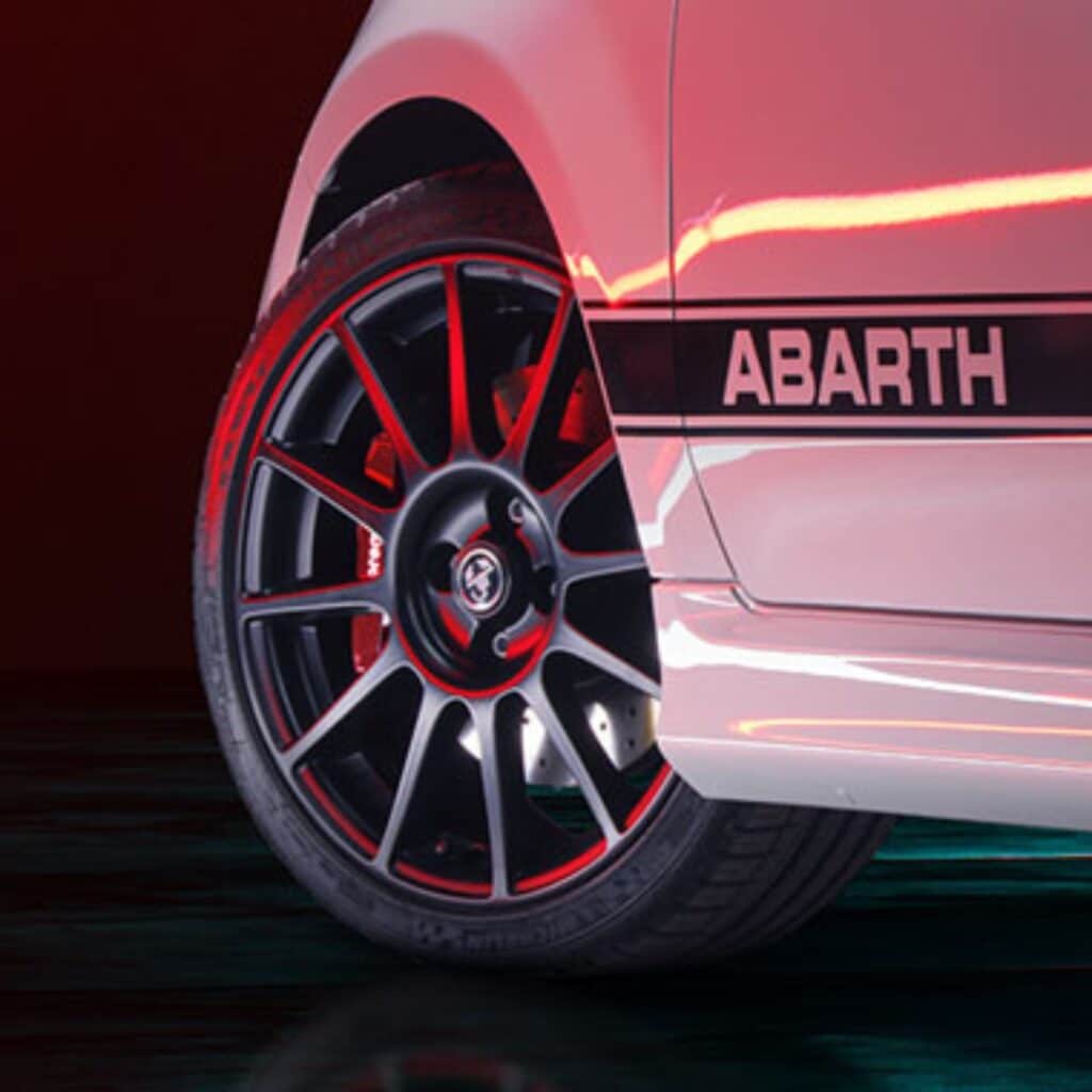 Koni front and rear suspension with FSD technology (Frequency Selective Damping) in the Abarth 695 Competizione.