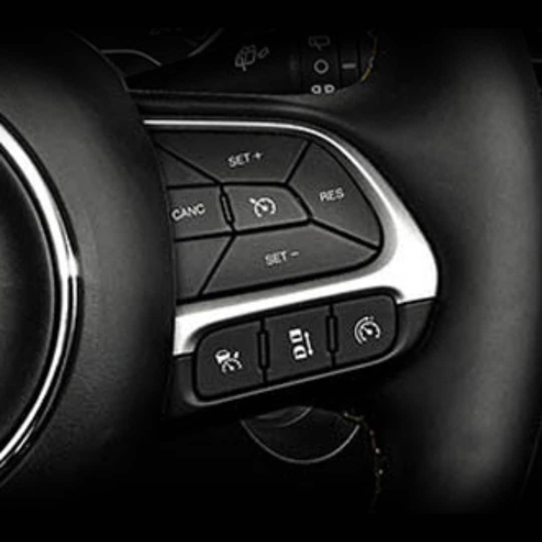 Adaptive cruise control in the Jeep Renegade 4XE Limited.